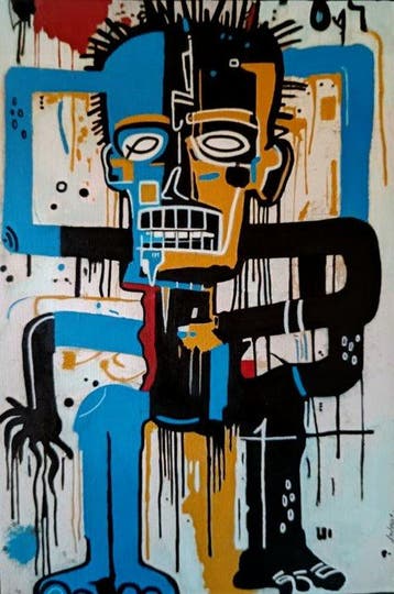 Le Viro (1983) - Clint Eastwood (Original Artwork on canvas), Antiek en Kunst