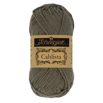 Scheepjes Cahlista 50g - 387 Dark Olive, Ophalen of Verzenden, Nieuw, Breien of Haken, Wol of Garen
