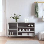 vidaXL Schoenenkast 102x36x60 cm bewerkt hout sonoma grijs, Verzenden, Nieuw