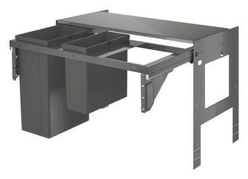 2dekans | GROHE Inbouw prullenbak - 2 afvalbakken (1x29L en, Ophalen of Verzenden, Zo goed als nieuw
