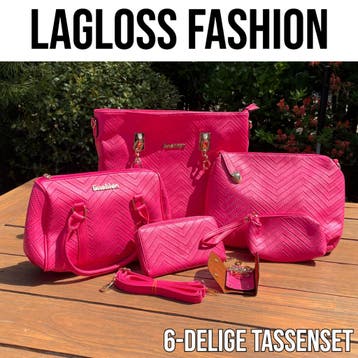 6-delige Tassen Set Fuchsia Roze, Verzenden, Nieuw, Roze