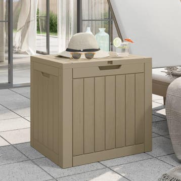 vidaXL Tuinbox 55,5x43x53 cm polypropeen grijs, Tuin en Terras, Verzenden, Nieuw