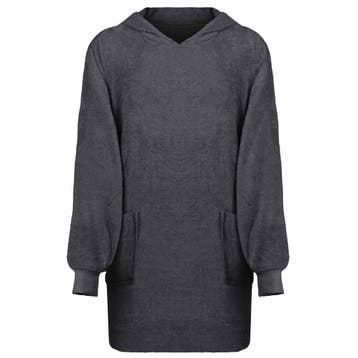 vidaXL Deken hoodie KINN Antraciet L Katoen, Verzenden, Nieuw