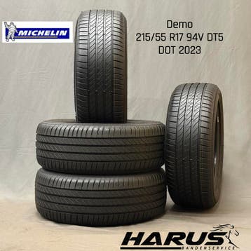 215/55/17 94V Michelin zomerbanden demo 4X, 215 mm, Nieuw, 17 inch, Ophalen of Verzenden