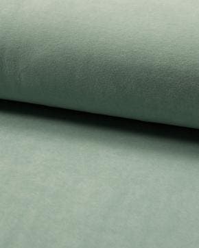 Nicky velours dusty mint, Hobby en Vrije tijd, Stoffen en Lappen, Groen, Nieuw