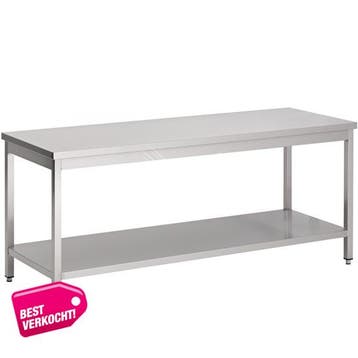 Rvs werktafel met bodemschap 1800x700x900 mm, Verzenden, Nieuw in verpakking