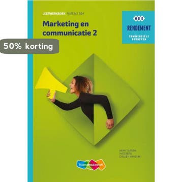 Marketing & communicatie / Niveau 3&4 deel 2 / Leerwerkboek, Boeken, Studieboeken en Cursussen, Verzenden, Zo goed als nieuw, Henk Tijssen