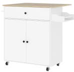 Keukeneiland met Wielen & Klapblad – 106×42×87 cm, Verzenden, Nieuw
