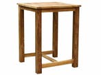 Bartafel 80x80xH105 cm teak, Ophalen of Verzenden, Nieuw