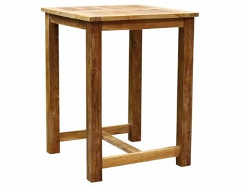 Bartafel 80x80xH105 cm teak, Ophalen of Verzenden, Nieuw