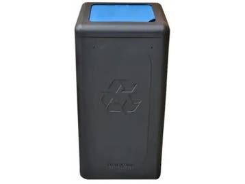 BrickBin Circulaire Afvalbak 65L zwart, blauw Aluminium met, Verzenden, Nieuw
