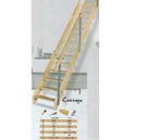 Vurenhouten steektrap Junior 65 cm breed bestellen, Ophalen of Verzenden, Nieuw, Trap, 4 meter of meer