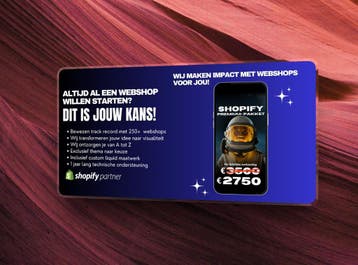 AANBIEDING: Meest complete webshop pakket van NL: €2750