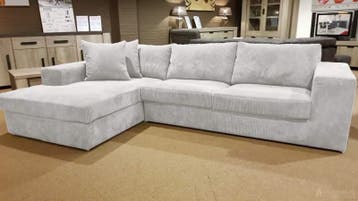 Loungebank Loenen - loungebanken - Wit, Nieuw, 150 cm of meer, Stof, 250 tot 300 cm