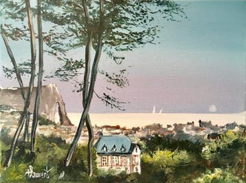 Philippe Laurent (XX-XXI) - Etretat sur les hauteurs