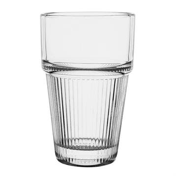 Geribbelde Stapelbare Tumblers 300ml (Set van 6), Verzenden