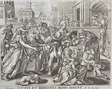 Gerard De Jode (1509-1591) - Avevo sete e mi avete dato da