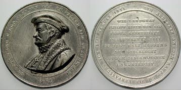 Zinnmedaille ohne Jahr (1861) Hessen-kassel Friedrich Wil..., Verzenden