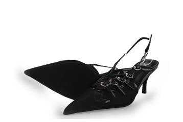 Jeffrey Campbell Slingbacks in maat 38 Zwart, Verzenden, Zwart, Zo goed als nieuw, Jeffrey Campbell