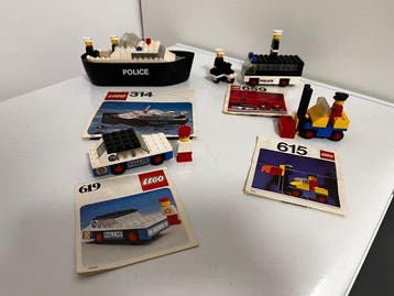 Lego Set - City - 314 - 615 - 619 - 659, Nieuw