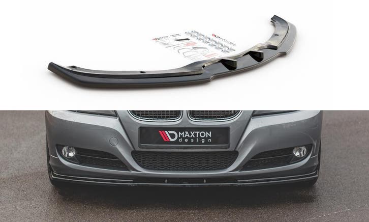 Frontsplitter Lip BMW 3 Serie E90 E91 LCI Maxton V1 B3943, Auto-onderdelen, Carrosserie en Plaatwerk, Nieuw, BMW, Voor