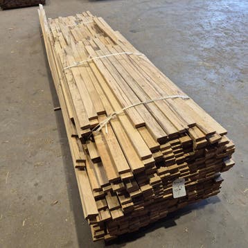 Frake /Afrikaans eiken geschaafde latten 1200tot4800x60x21mm, Doe-het-zelf en Verbouw, Ophalen of Verzenden, Nieuw