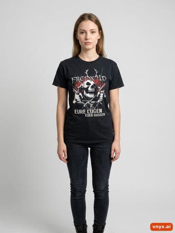 FREIWILD T-shirts Dames maat M Zwart Vintage, Kleding | Dames, T-shirts, Ophalen of Verzenden, Nieuw