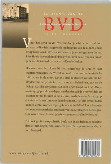 In dienst van de BVD 9789085060239 Froukje Hoekstra, Verzenden, Gelezen, Froukje Hoekstra