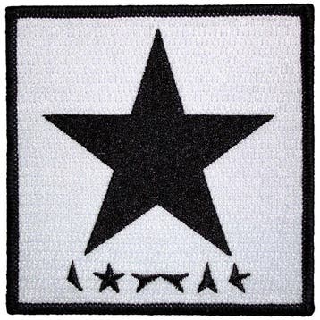 David Bowie - Blackstar on White Patch officiële merchandise, Ophalen of Verzenden, Nieuw, Kleding