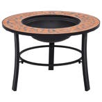 vidaXL Vuurschaal mozaïek 68 cm keramiek terracottakleurig, Verzenden, Nieuw