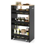 LIVSK Smalle Mobiele Serveerwagen - Open Planken - Keukenwag, Verzenden, Nieuw