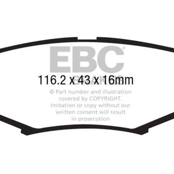 EBC 06-11 Dodge Nitro 3.7 Yellowstuff Rear Brake Pads, Ophalen of Verzenden, Nieuw
