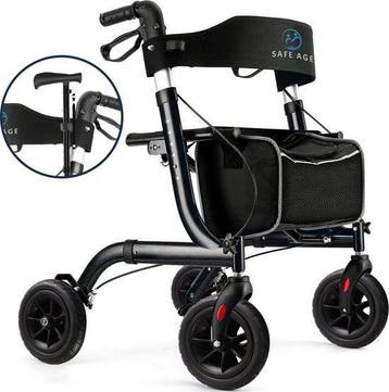 2dekans | SafeLife Rollator – Verstelbaar, Opvouwbaar & Met, Diversen, Ophalen of Verzenden, Zo goed als nieuw