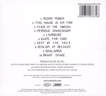 cd - AC/DC - FLICK OF THE SWITCH (nieuw), Verzenden, Zo goed als nieuw