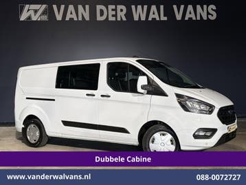 Ford Transit Custom | 2.0 TDCI 131pk L2H1 Dubbele Cabine, Gebruikt, Euro 6, Wit, Dealer onderhouden