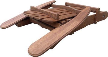 2dekans | AXI Alexa Adirondack Stoel Coffee – Met Voetenbank, Tuin en Terras, Ophalen of Verzenden, Zo goed als nieuw
