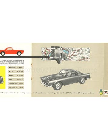 1961 LANCIA FLAMINIA PROGRAMMA BROCHURE ENGELS, Nieuw, Author