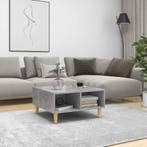 vidaXL Salontafel 60x60x30 cm bewerkt hout betongrijs, Huis en Inrichting, Tafels | Salontafels, 50 tot 100 cm, Verzenden, Nieuw