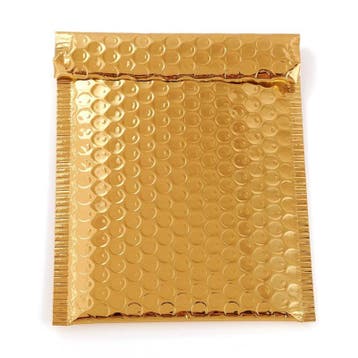 1 x Metallic luchtkussen envelop kleur: Goud afm. 22,5 x..., Diversen, Ophalen of Verzenden, Nieuw