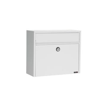 Allux LT150 wandbrievenbus staal - wit, Verzenden, Nieuw