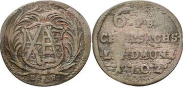 6 Pfennig 1702, Sachsen-kurlinie ab 1547 (albertiner) Fri..., Verzenden