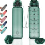 Lekro Waterfles met Tijdmarkeringen - Motivatie Drinkfles, Huis en Inrichting, Keuken | Tupperware, Ophalen of Verzenden, Nieuw