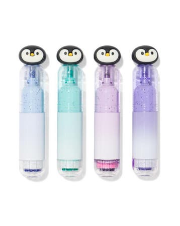 HEMA Mini glitterstiften pinguïn - 4 stuks, Verzenden, Nieuw