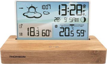 Weerstationwekker - THOMSON CT600 - Licht hout - Temperatuur, Verzenden, Nieuw