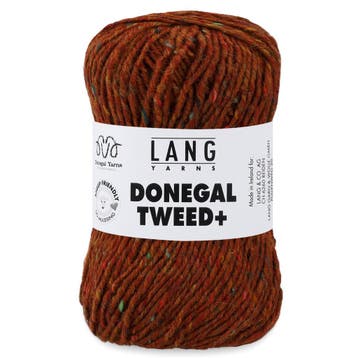 Lang Yarns Donegal Tweed+ - 15 Bruin - 100% Scheerwol (Mul, Ophalen of Verzenden, Nieuw