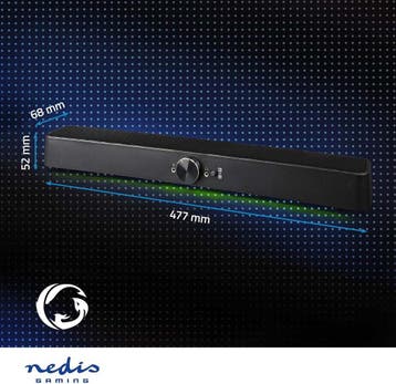 Soundbar voor Gaming - Speaker draadloos - 30W - Zwart - NED, Verzenden, Zo goed als nieuw