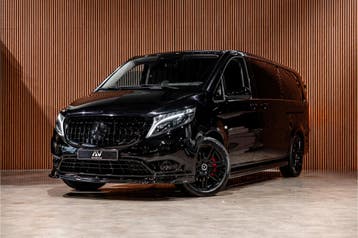 Zakelijke Lease |  Mercedes-Benz Vito 119 CDI Extra Lang DC, Automaat, Gebruikt, Zwart, Lederen bekleding