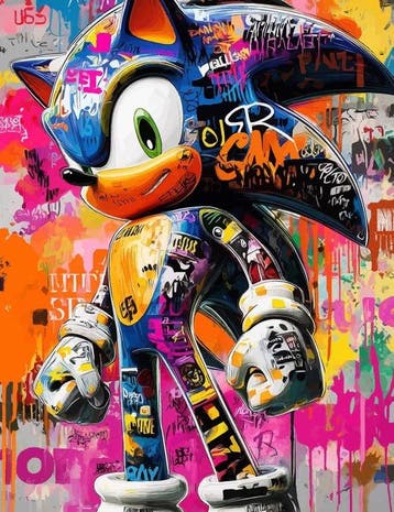IPR Graph - Sonics Speed: Graffiti Canvas Tribute to the, Nieuw
