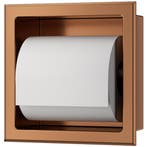 Xellanz Rocko Toiletrolhouder zonder Klep - Inbouw - Brons, Ophalen of Verzenden, Nieuw