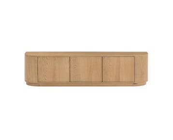 Tv meubel Novero eiken 180 cm - Naturel, Ophalen of Verzenden, Nieuw